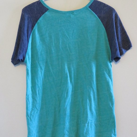 Blue Aztec Tee - Size M - Picture 2 of 2